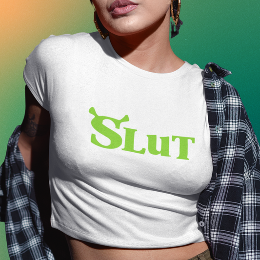 Shrecked "Slut" Cropped T-Shirt