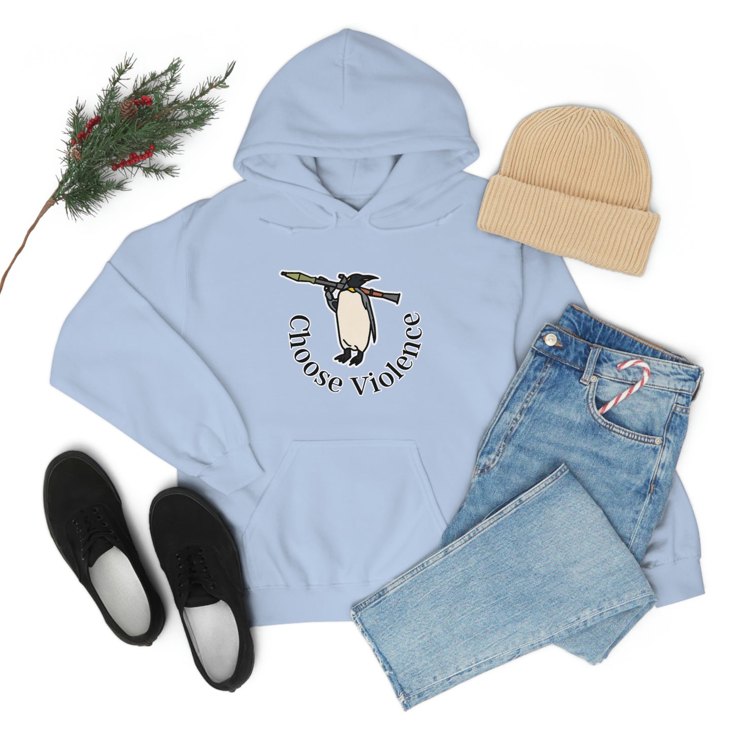 Violent Penguin Unisex Hoodie