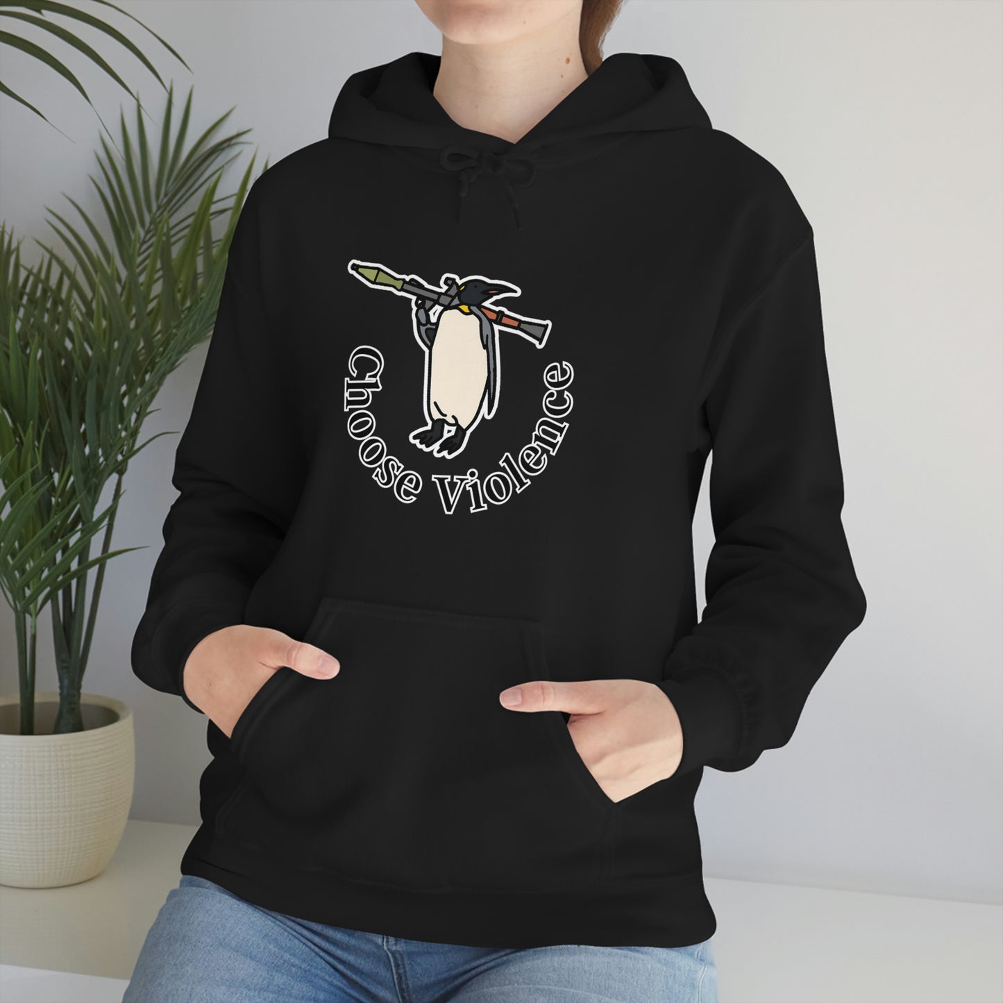 Violent Penguin Unisex Hoodie