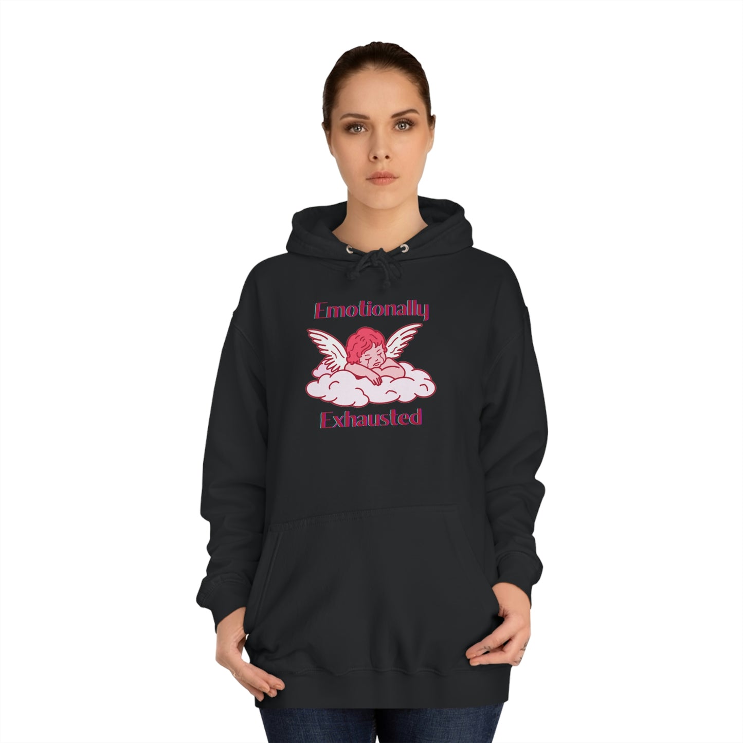 Emotionally Exhausted Cherub Hoodie - Cry Baby Collection