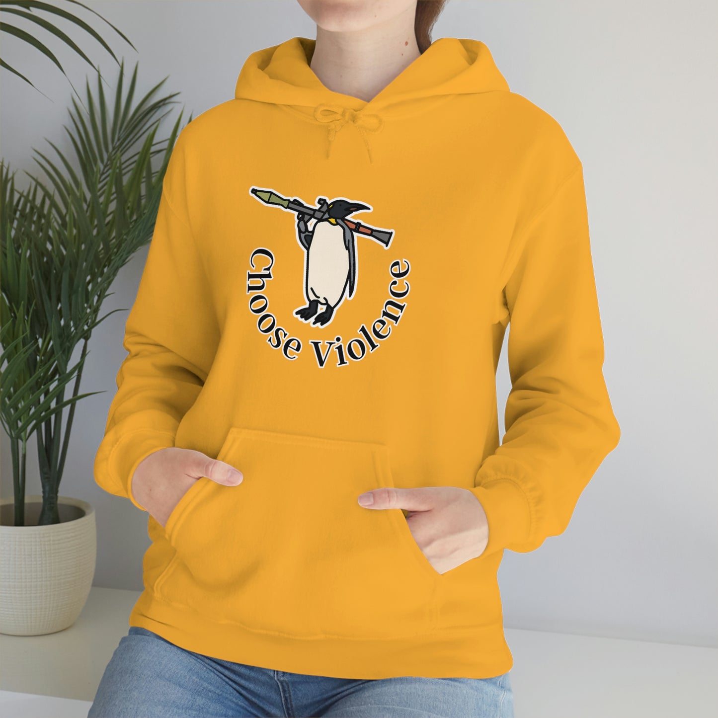 Violent Penguin Unisex Hoodie