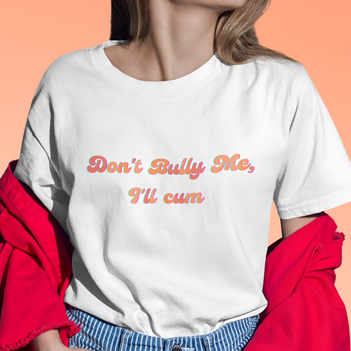 Groovy "Don't Bully Me I'll C*m" Heavy Cotton Unisex T-shirt