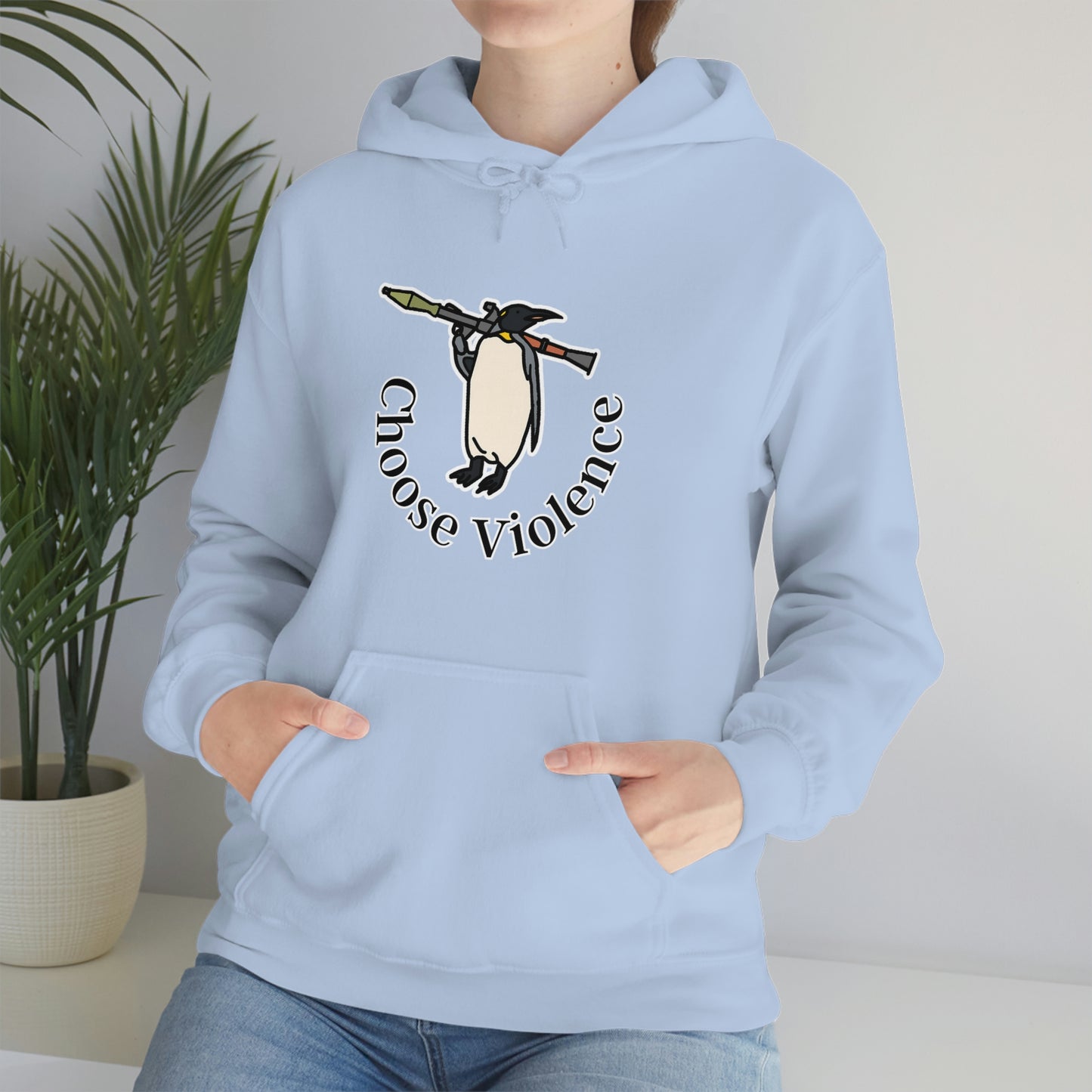 Violent Penguin Unisex Hoodie