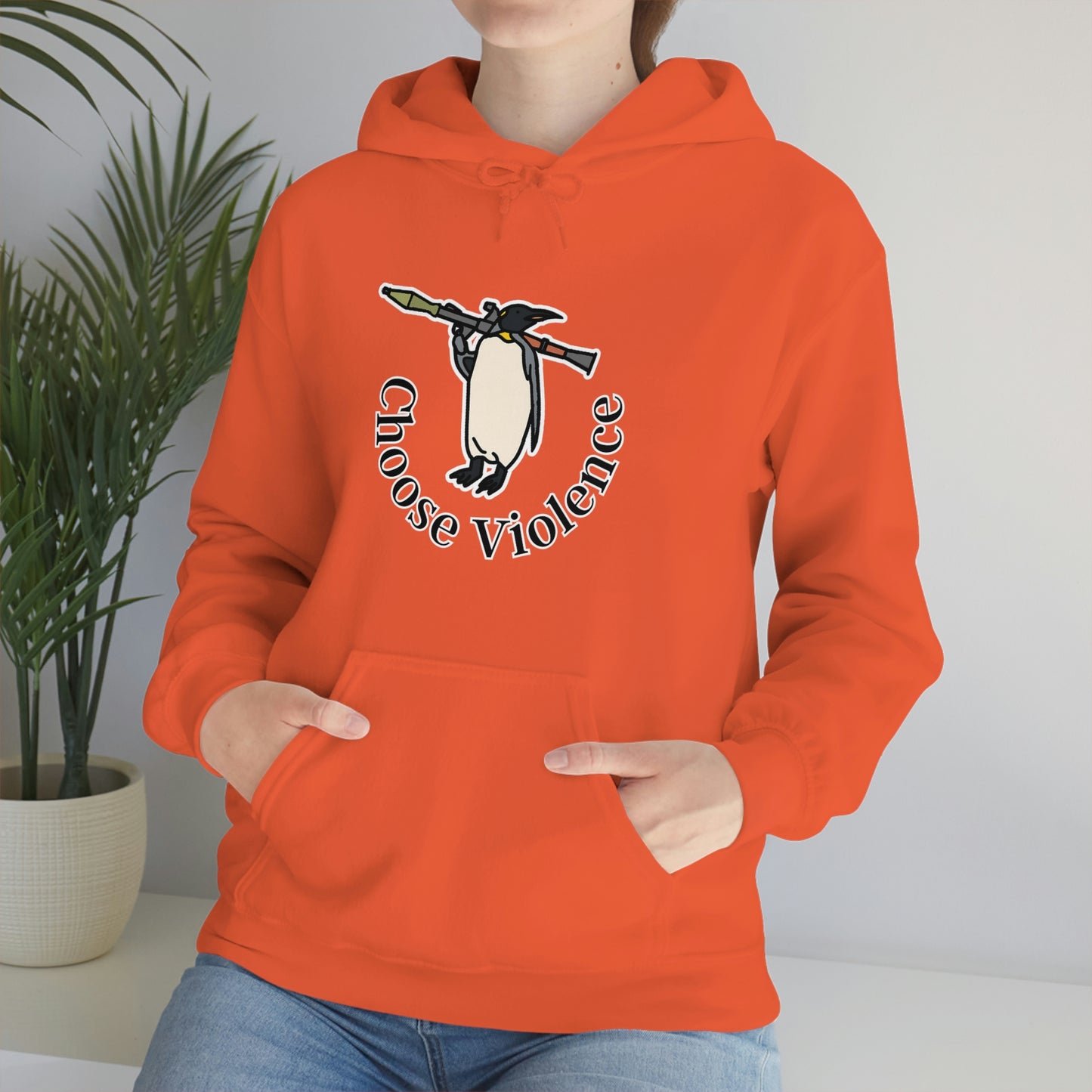 Violent Penguin Unisex Hoodie