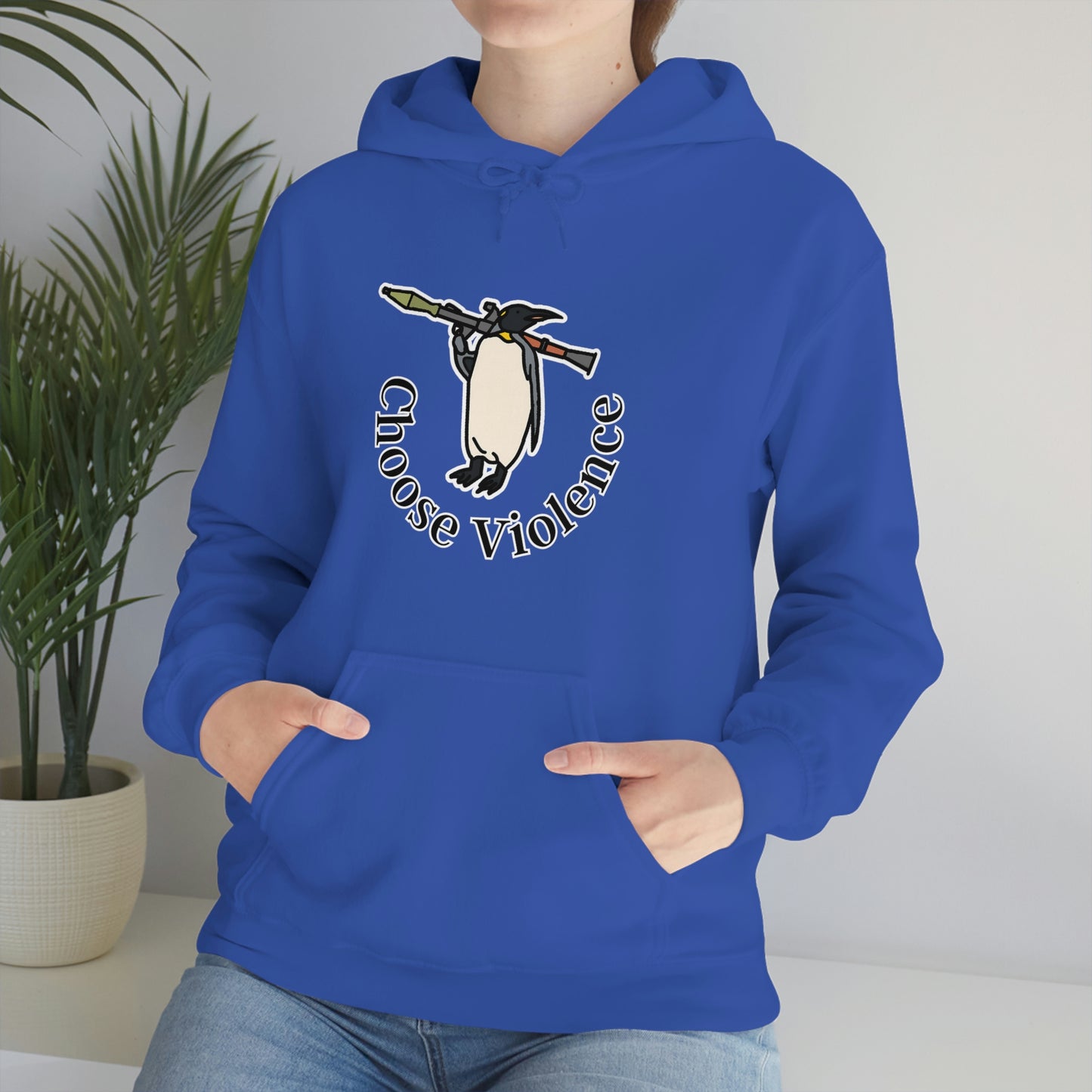 Violent Penguin Unisex Hoodie