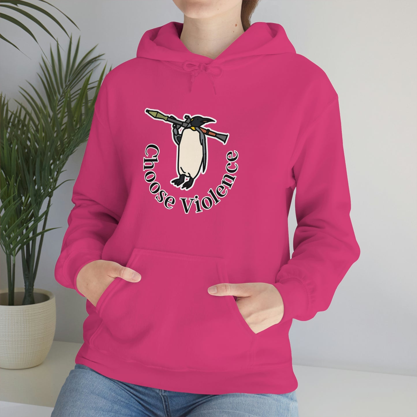 Violent Penguin Unisex Hoodie