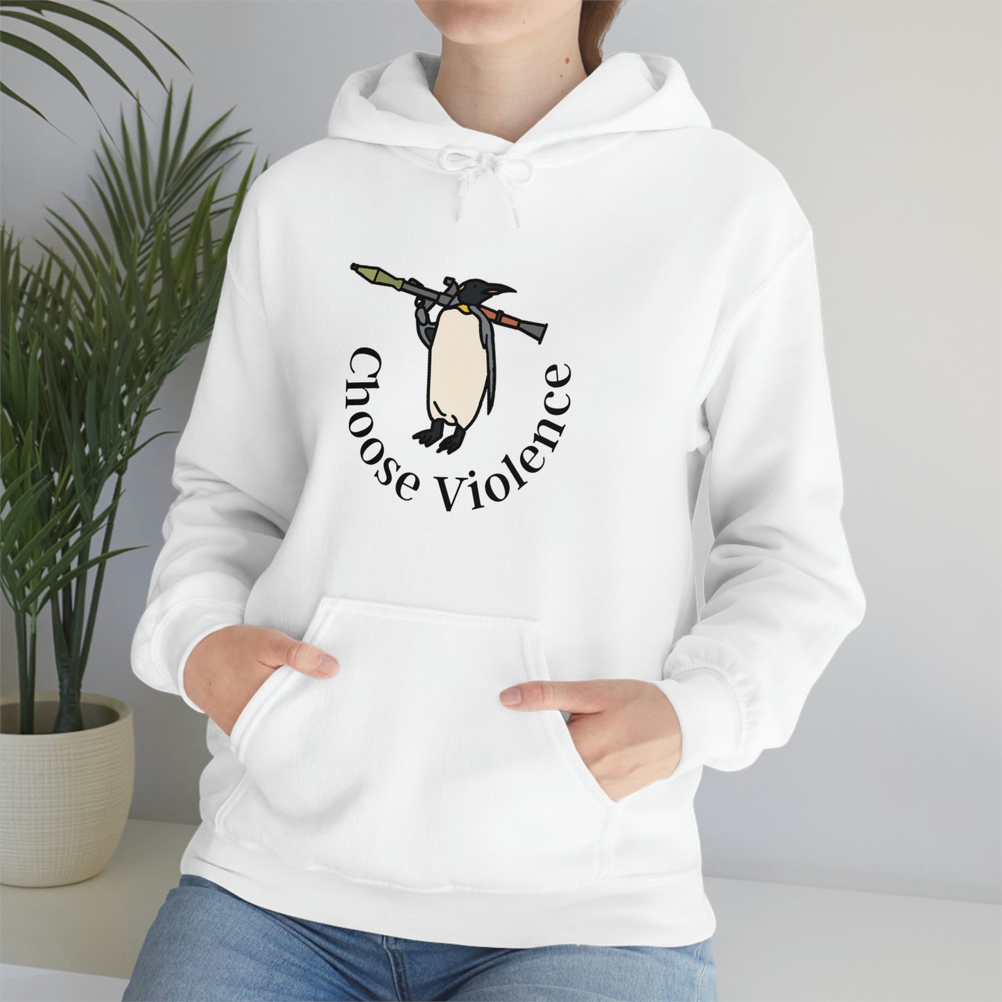 Violent Penguin Unisex Hoodie