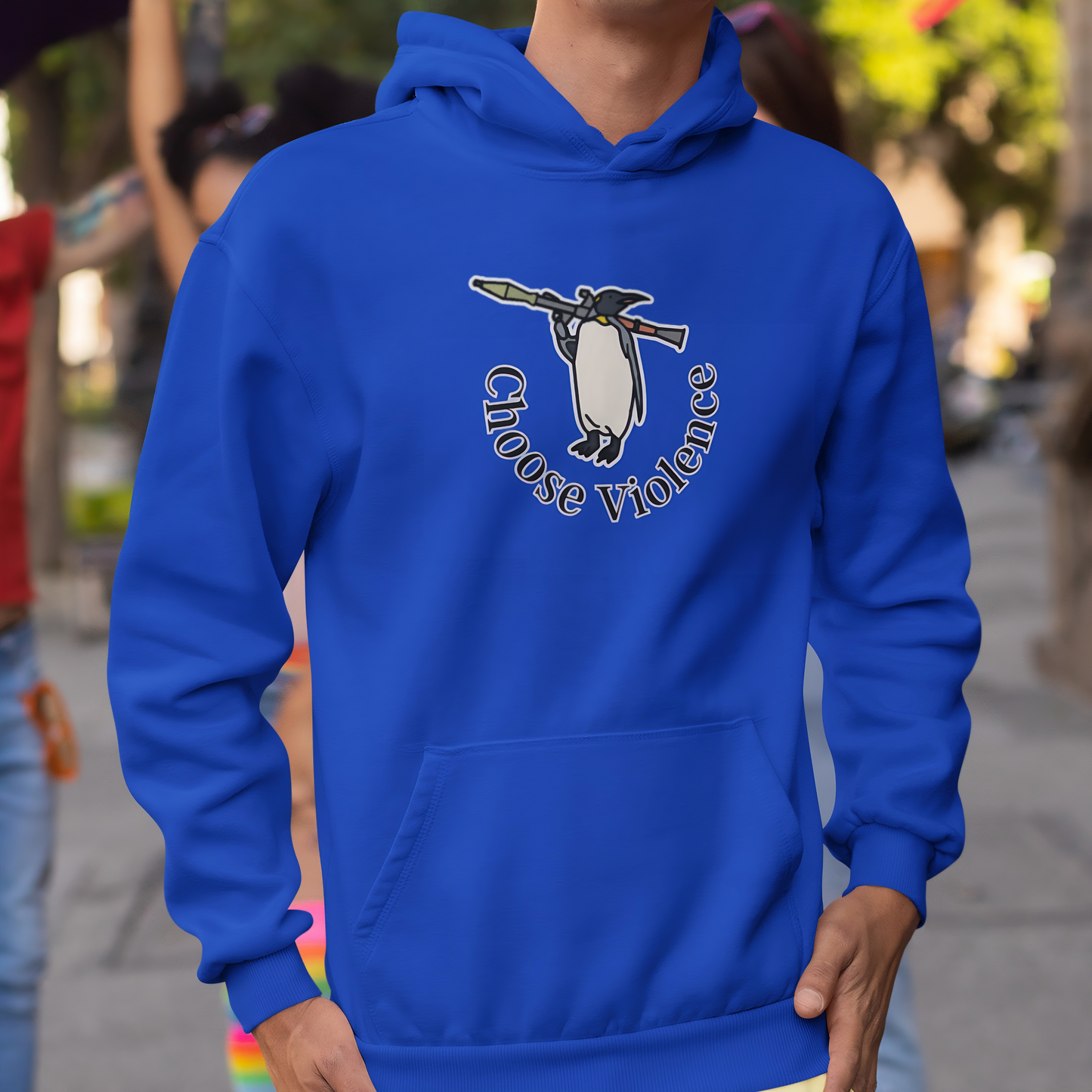 Violent Penguin Unisex Hoodie