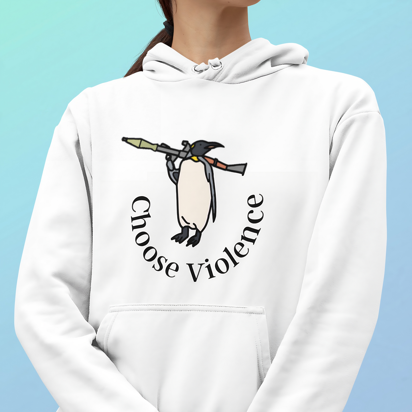 Violent Penguin Unisex Hoodie